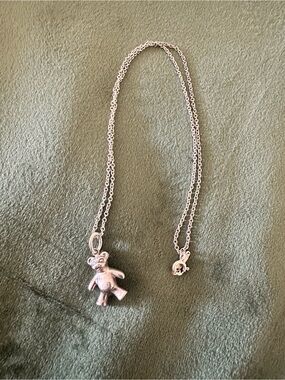 Tiffany & Co. Silver Teddy Bear Pendant Necklace - Accessory
